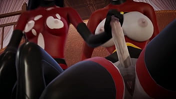 Mr and mrs incredible having sex