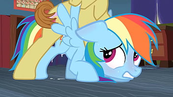 Rainbow dash y applejack