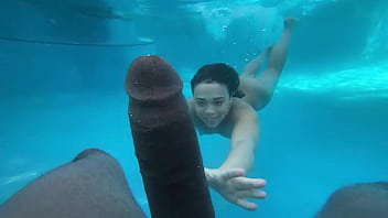 Underwater blowjob